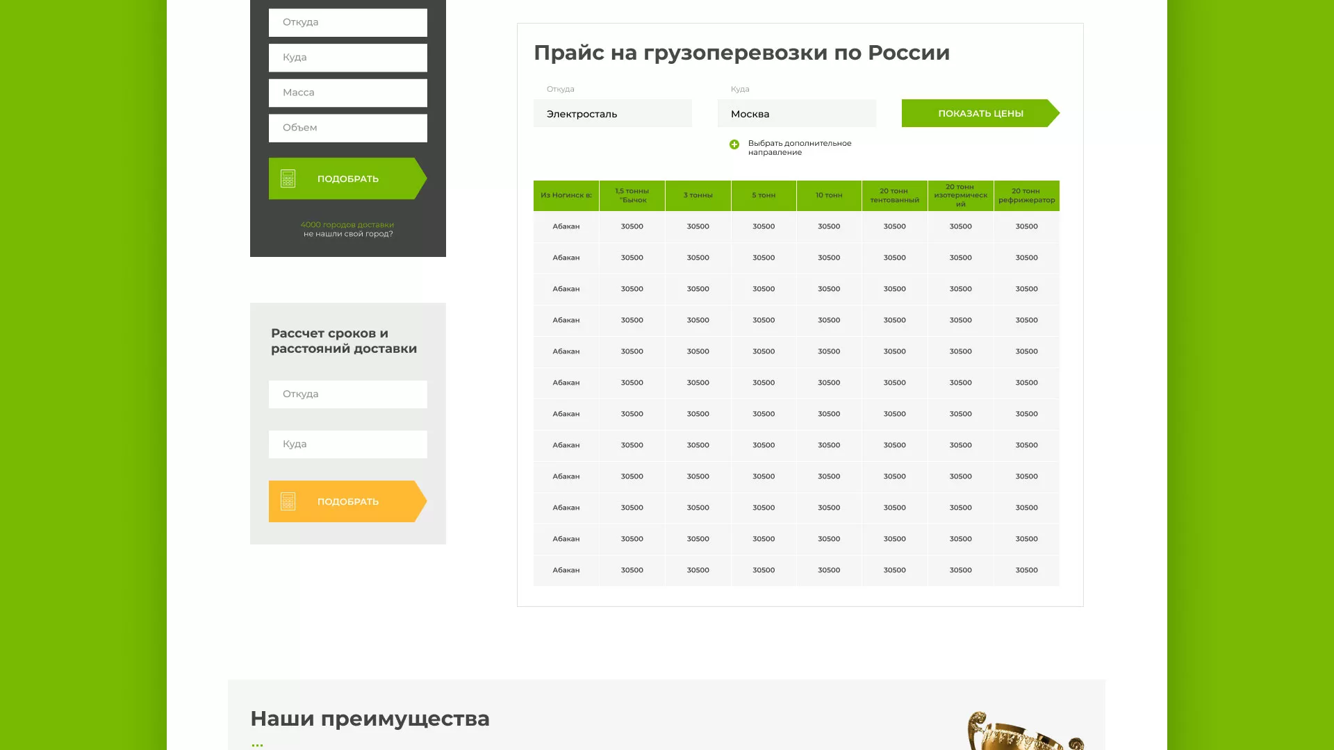 Разработка логотипа и сайта компании «Инком-Логистика» в Грязовце