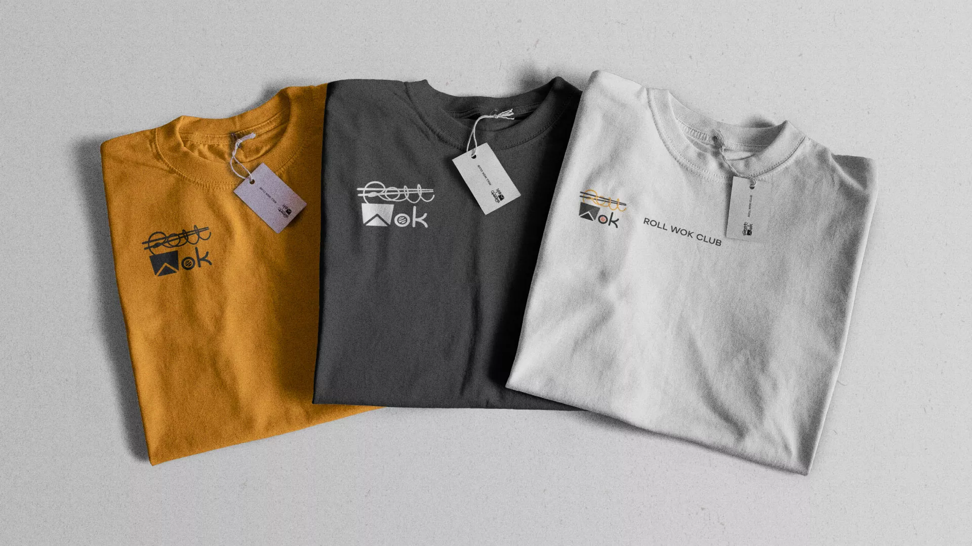 Разработка логотипа суши-бара «Roll Wok Club» в Грязовце